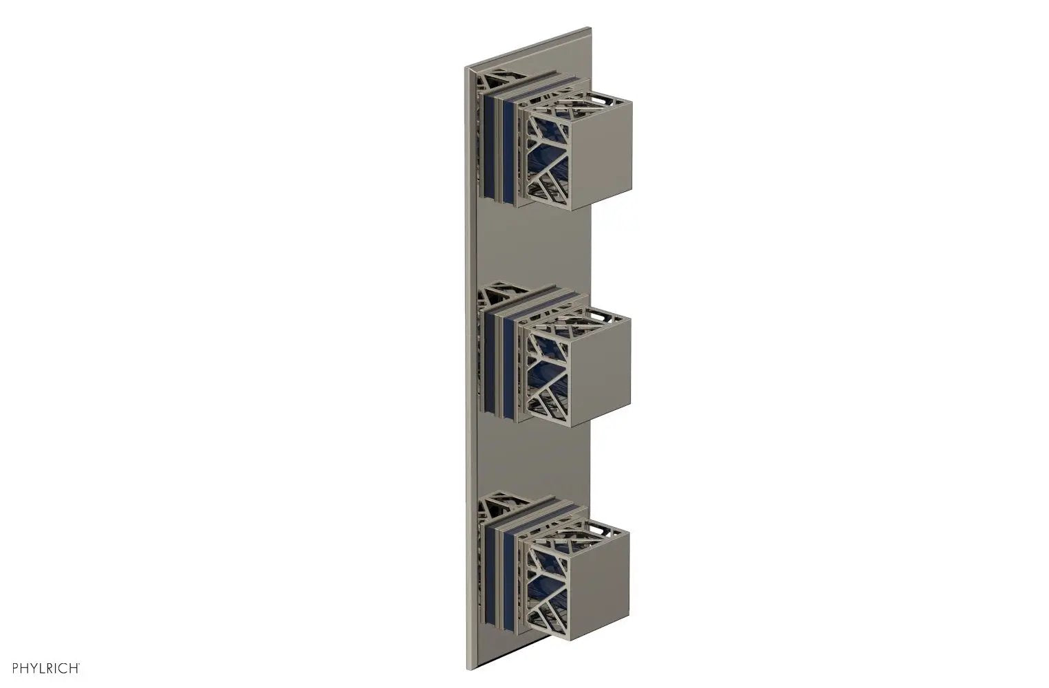 Phylrich JOLIE Thermostatic Valve with Two Volume Control with "Navy Blue" Accents by Phylrich