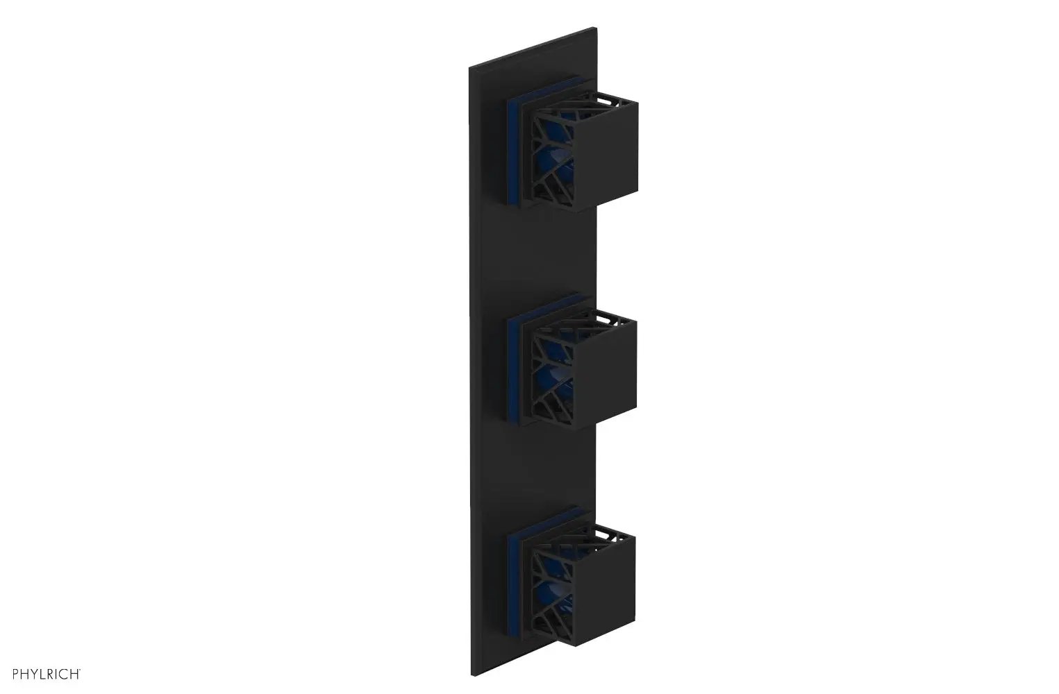 Phylrich JOLIE Thermostatic Valve with Two Volume Control with "Navy Blue" Accents by Phylrich