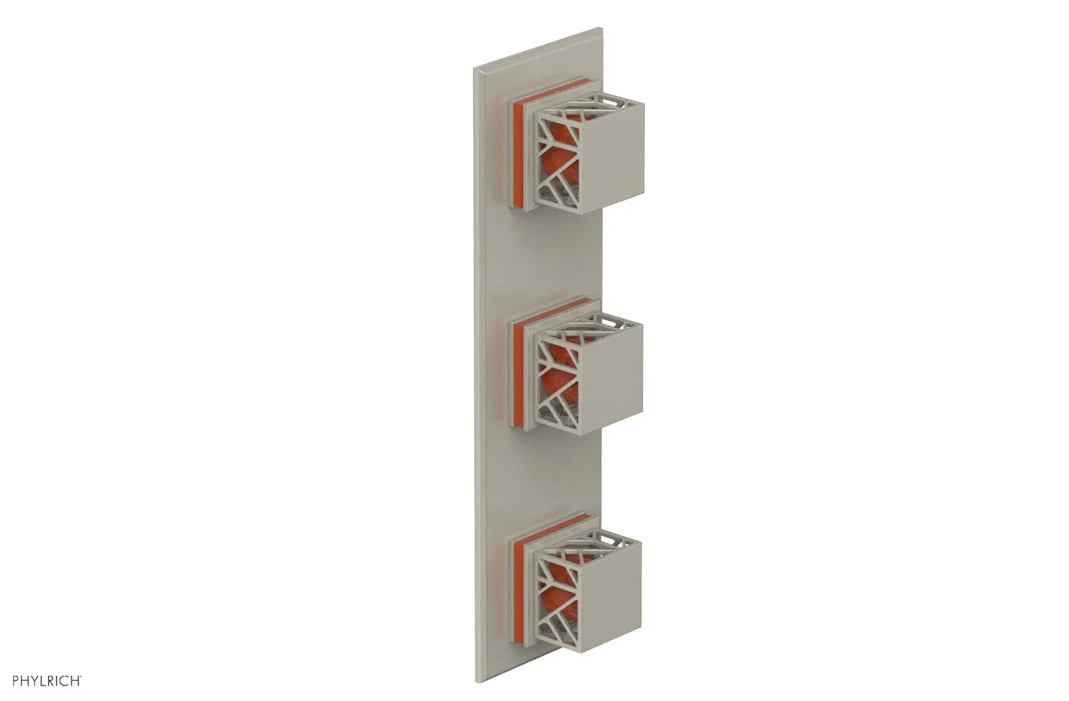 Phylrich JOLIE Thermostatic Valve with Two Volume Control with "Orange" Accents by Phylrich