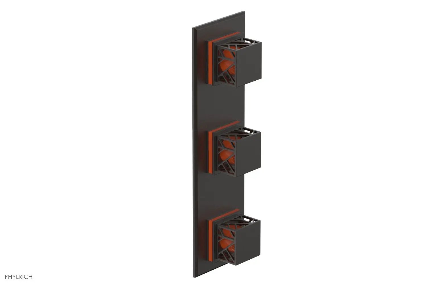 Phylrich JOLIE Thermostatic Valve with Two Volume Control with "Orange" Accents by Phylrich