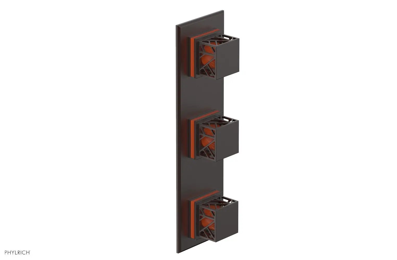 Phylrich JOLIE Thermostatic Valve with Two Volume Control with "Orange" Accents by Phylrich