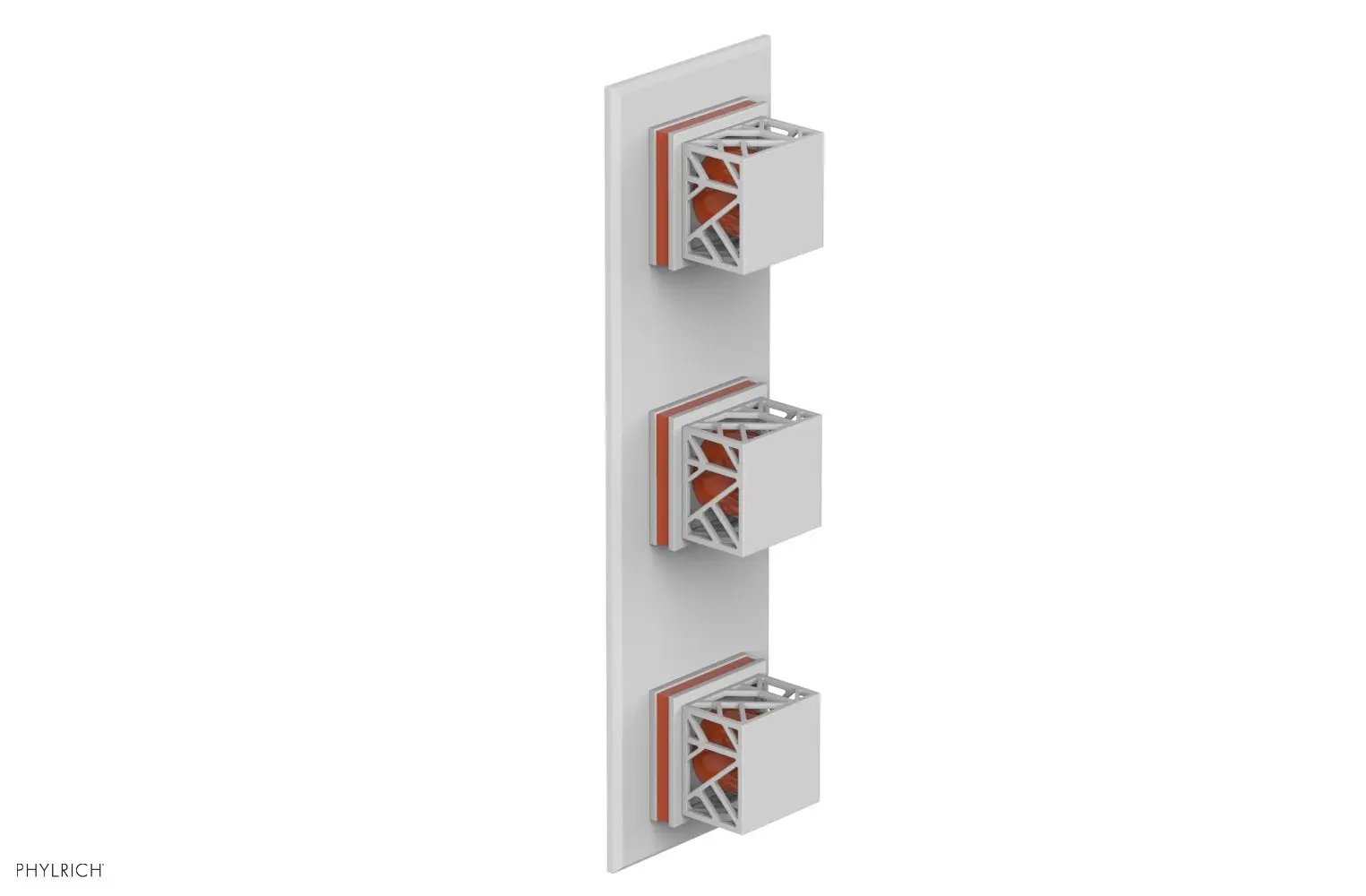 Phylrich JOLIE Thermostatic Valve with Two Volume Control with "Orange" Accents by Phylrich