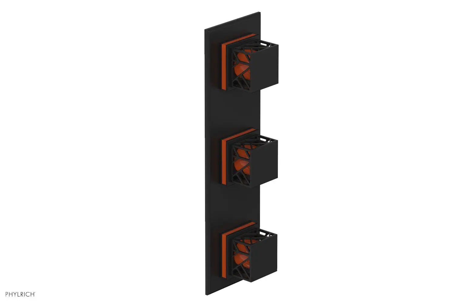 Phylrich JOLIE Thermostatic Valve with Two Volume Control with "Orange" Accents by Phylrich