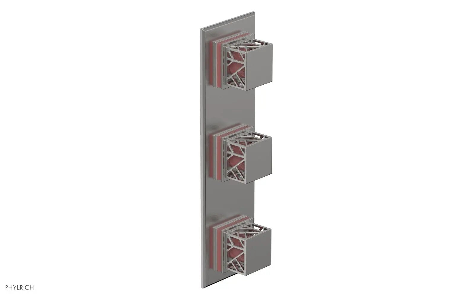 Phylrich JOLIE Thermostatic Valve with Two Volume Control with "Pink" Accents by Phylrich