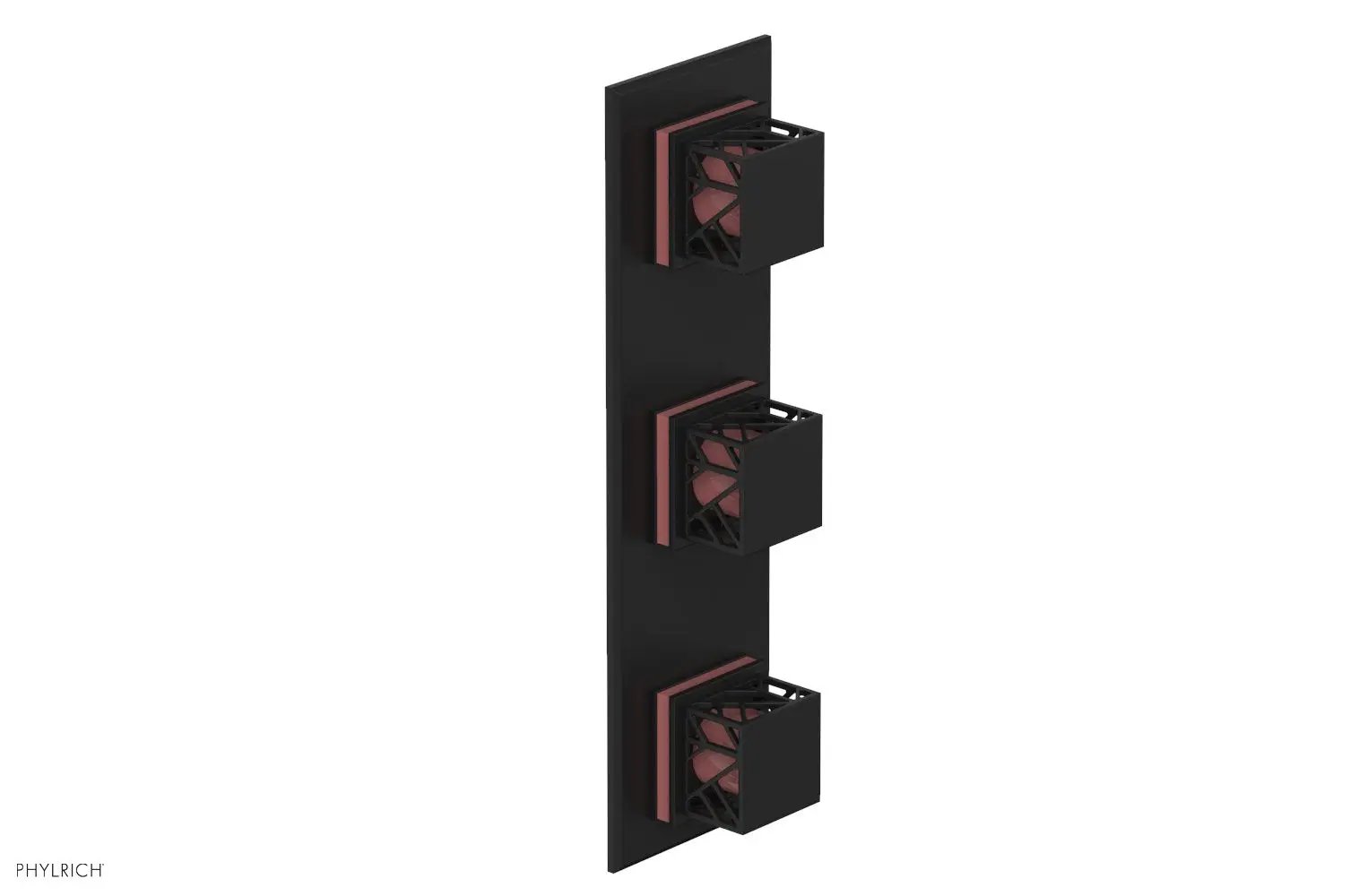 Phylrich JOLIE Thermostatic Valve with Two Volume Control with "Pink" Accents by Phylrich