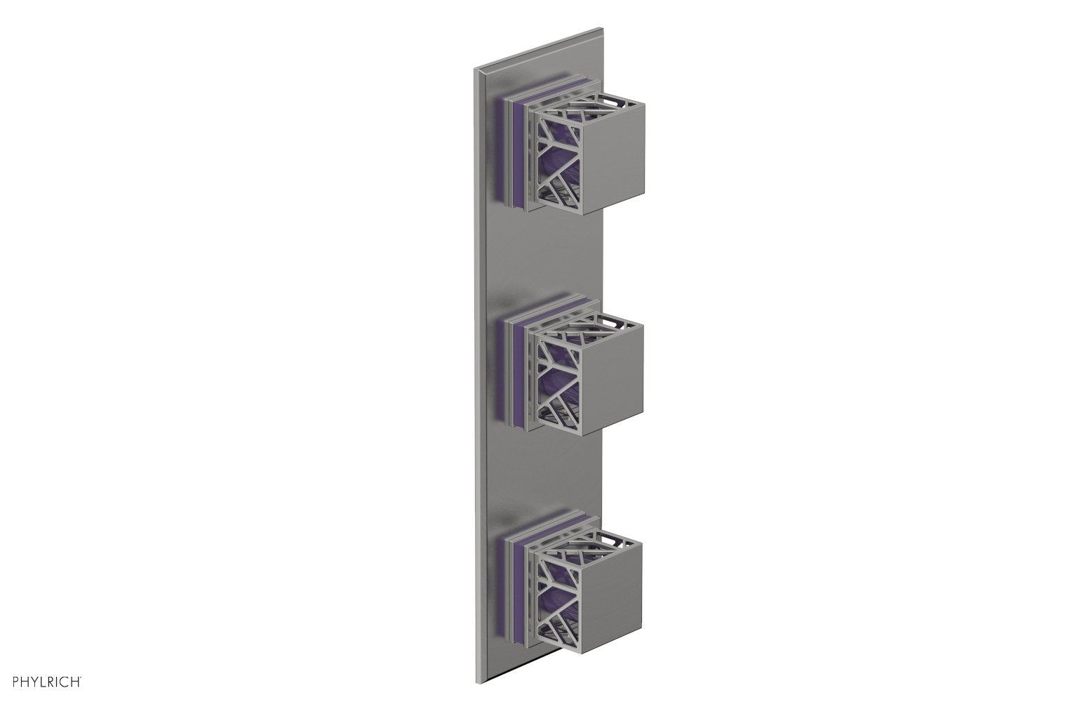 Phylrich JOLIE Thermostatic Valve with Two Volume Control with "Purple" Accents