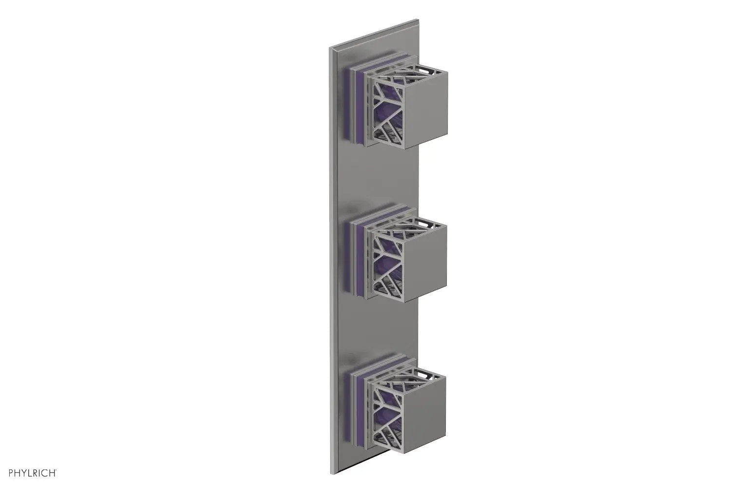 Phylrich JOLIE Thermostatic Valve with Two Volume Control with "Purple" Accents by Phylrich