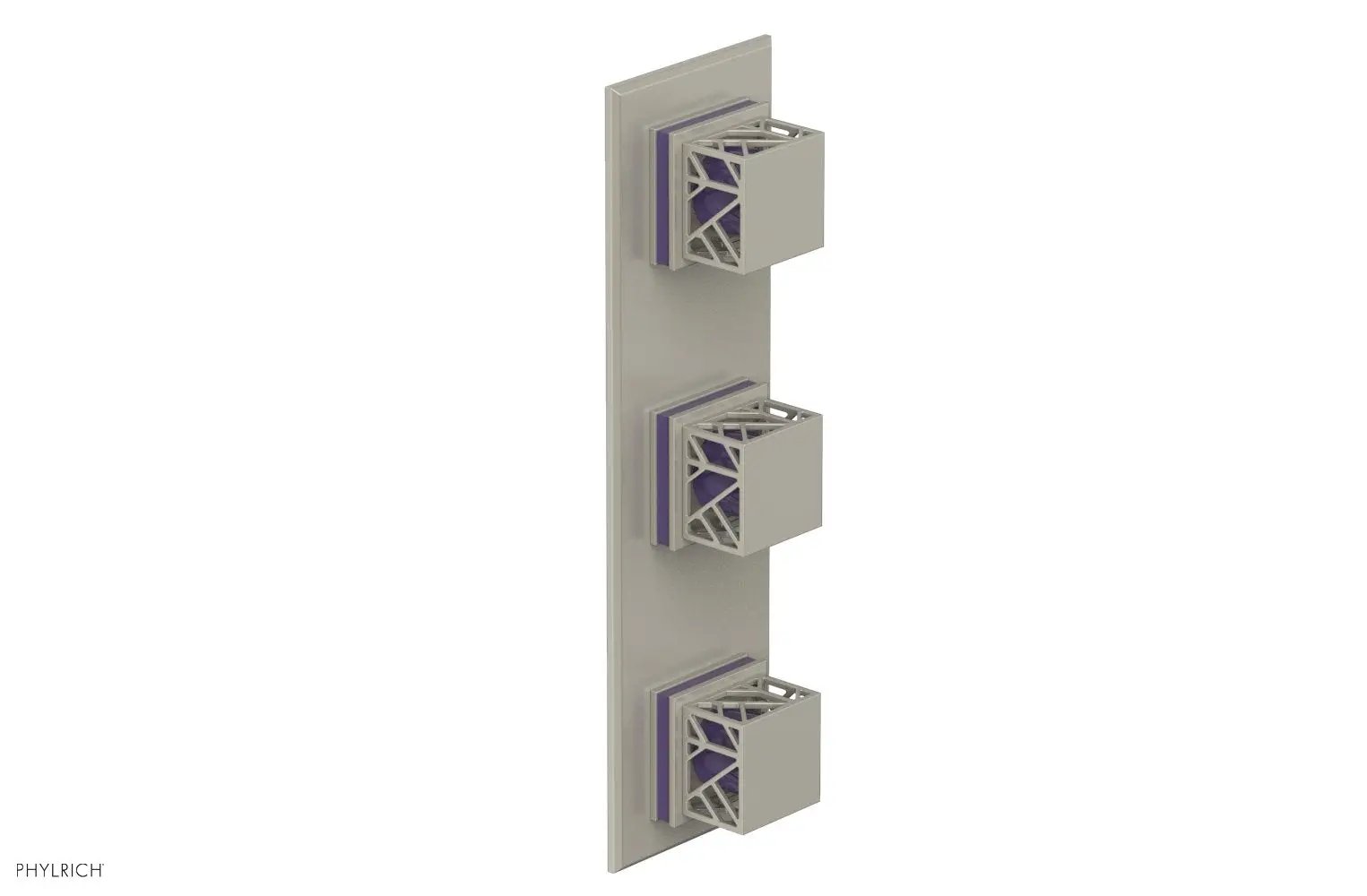 Phylrich JOLIE Thermostatic Valve with Two Volume Control with "Purple" Accents by Phylrich