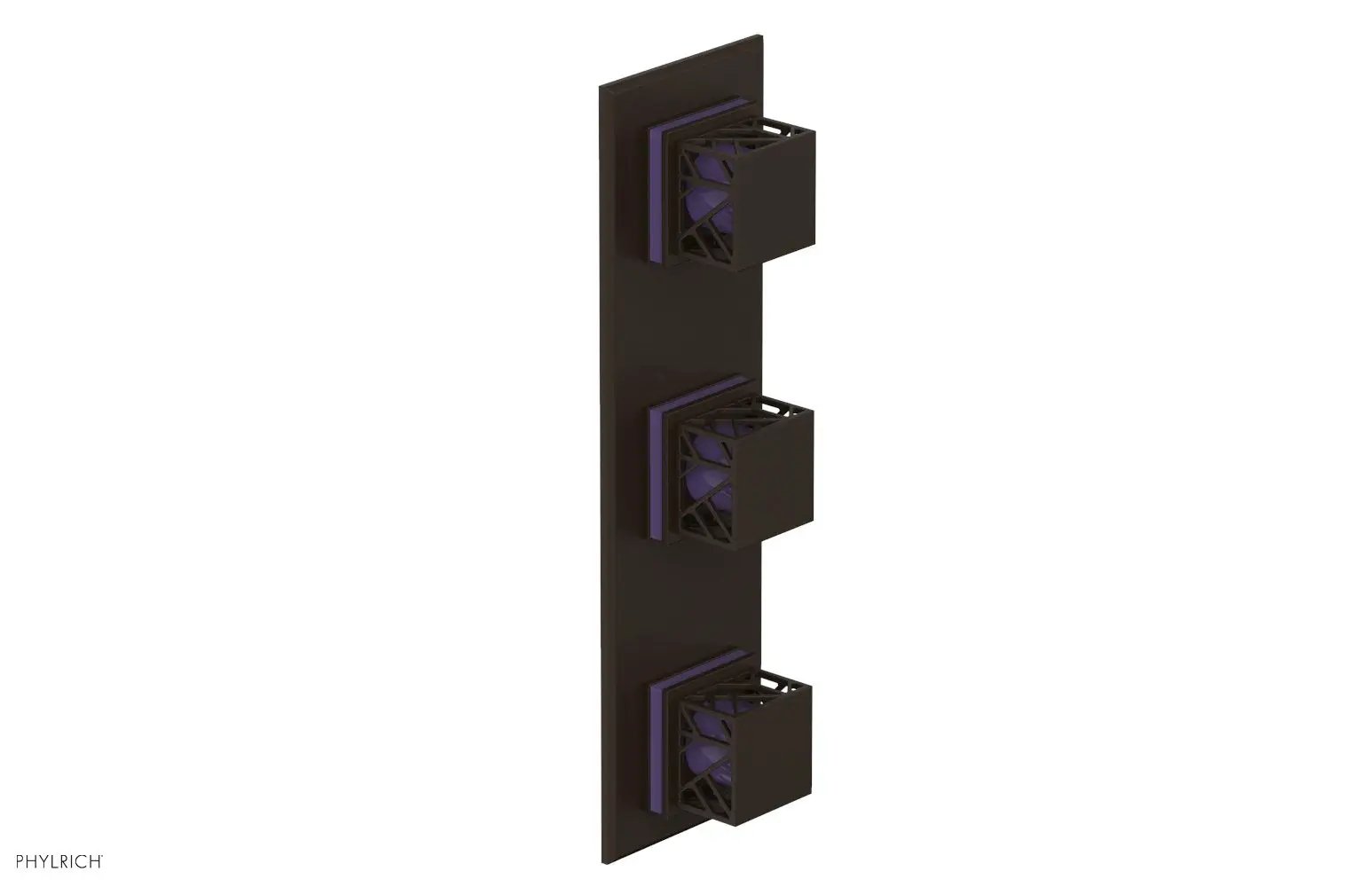 Phylrich JOLIE Thermostatic Valve with Two Volume Control with "Purple" Accents by Phylrich