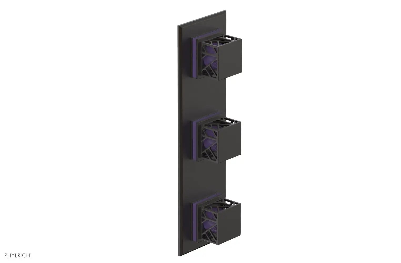 Phylrich JOLIE Thermostatic Valve with Two Volume Control with "Purple" Accents by Phylrich