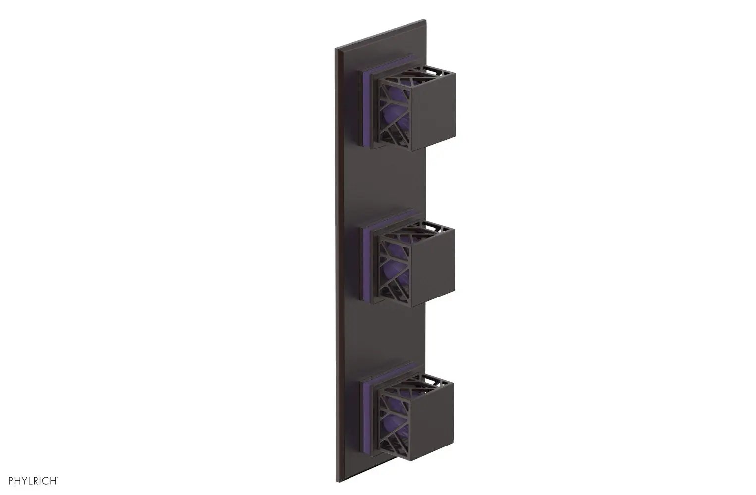 Phylrich JOLIE Thermostatic Valve with Two Volume Control with "Purple" Accents by Phylrich