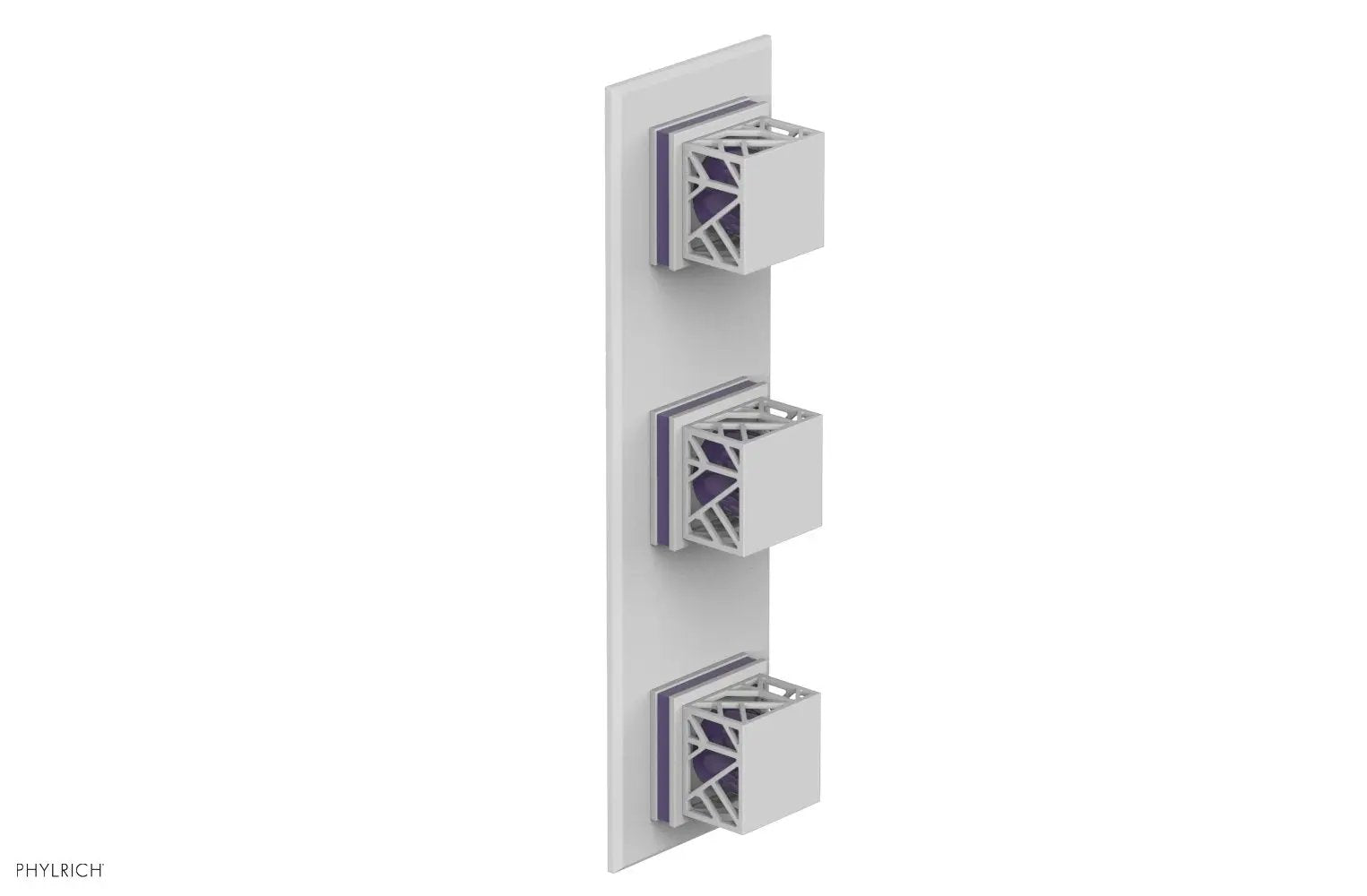 Phylrich JOLIE Thermostatic Valve with Two Volume Control with "Purple" Accents by Phylrich