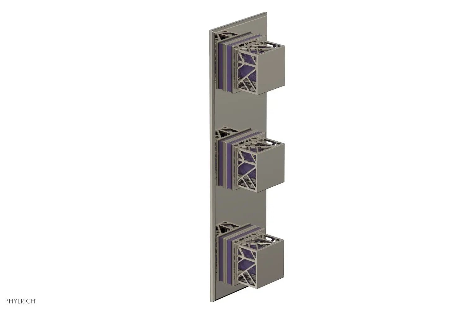 Phylrich JOLIE Thermostatic Valve with Two Volume Control with "Purple" Accents by Phylrich