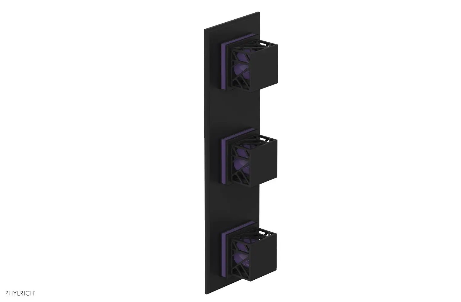 Phylrich JOLIE Thermostatic Valve with Two Volume Control with "Purple" Accents by Phylrich
