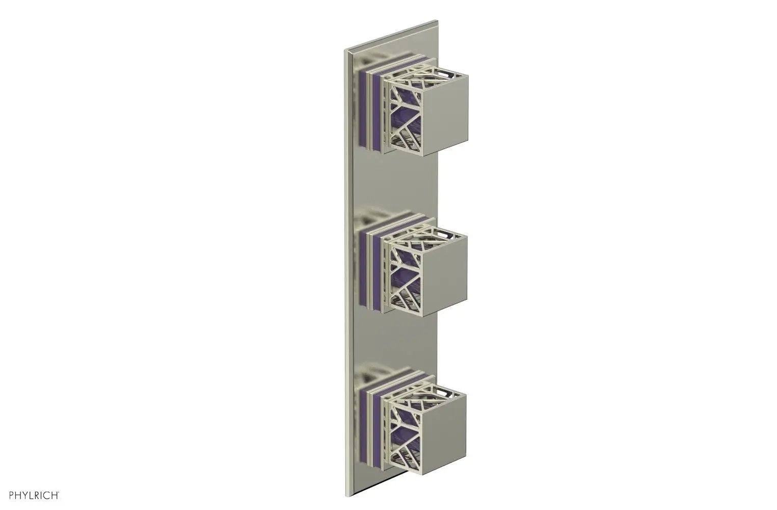 Phylrich JOLIE Thermostatic Valve with Two Volume Control with "Purple" Accents by Phylrich