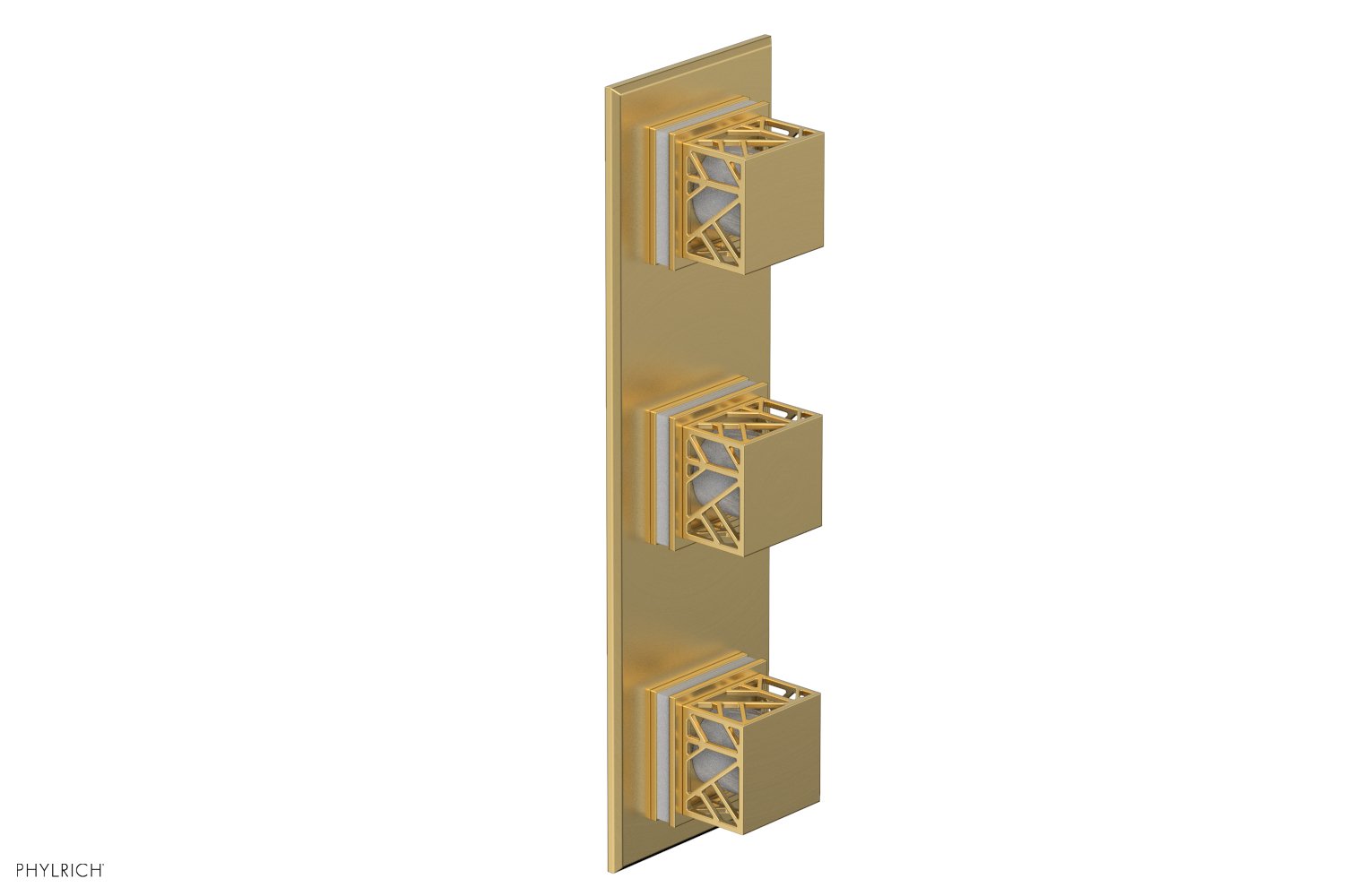 Phylrich JOLIE Thermostatic Valve with Two Volume Control with "White" Accents