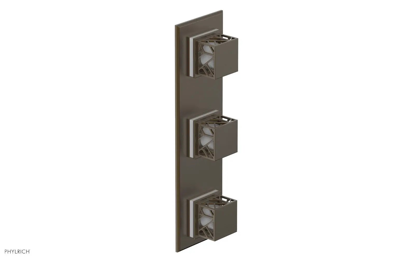 Phylrich JOLIE Thermostatic Valve with Two Volume Control with "White" Accents by Phylrich