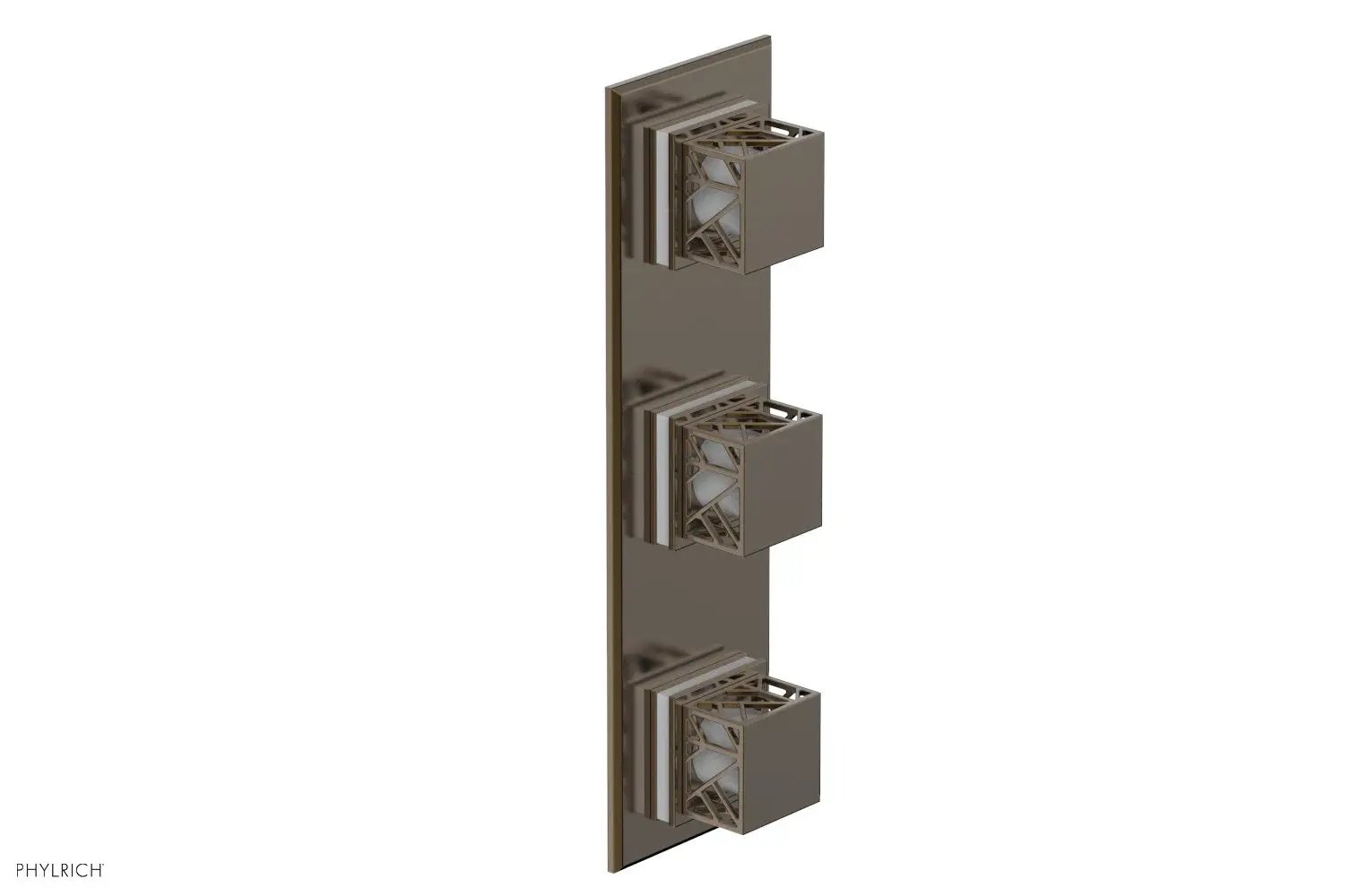 Phylrich JOLIE Thermostatic Valve with Two Volume Control with "White" Accents by Phylrich