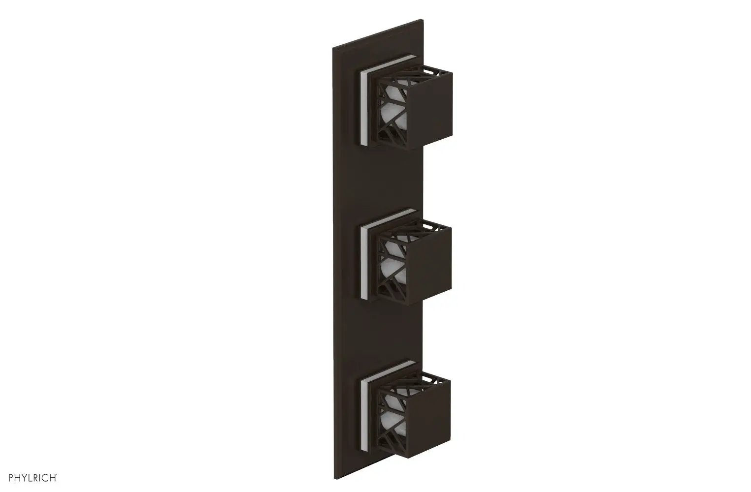 Phylrich JOLIE Thermostatic Valve with Two Volume Control with "White" Accents by Phylrich