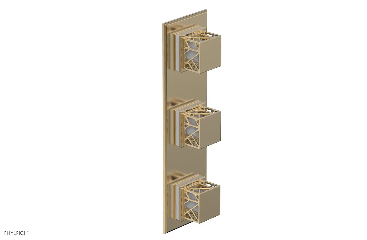 Phylrich JOLIE Thermostatic Valve with Two Volume Control with "White" Accents by Phylrich