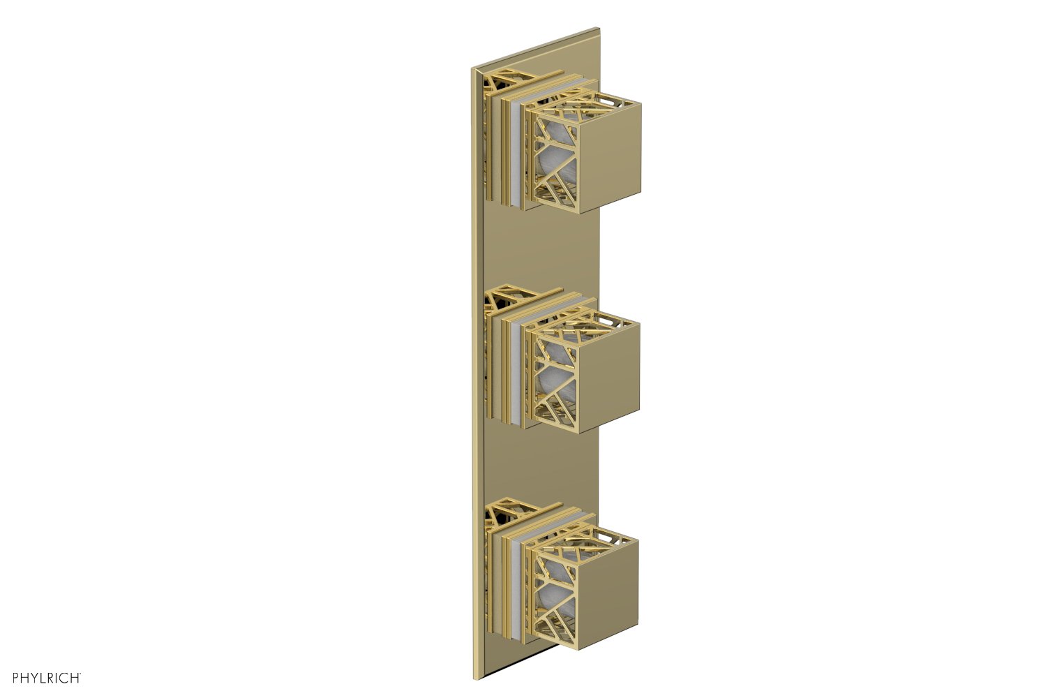 Phylrich JOLIE Thermostatic Valve with Two Volume Control with "White" Accents