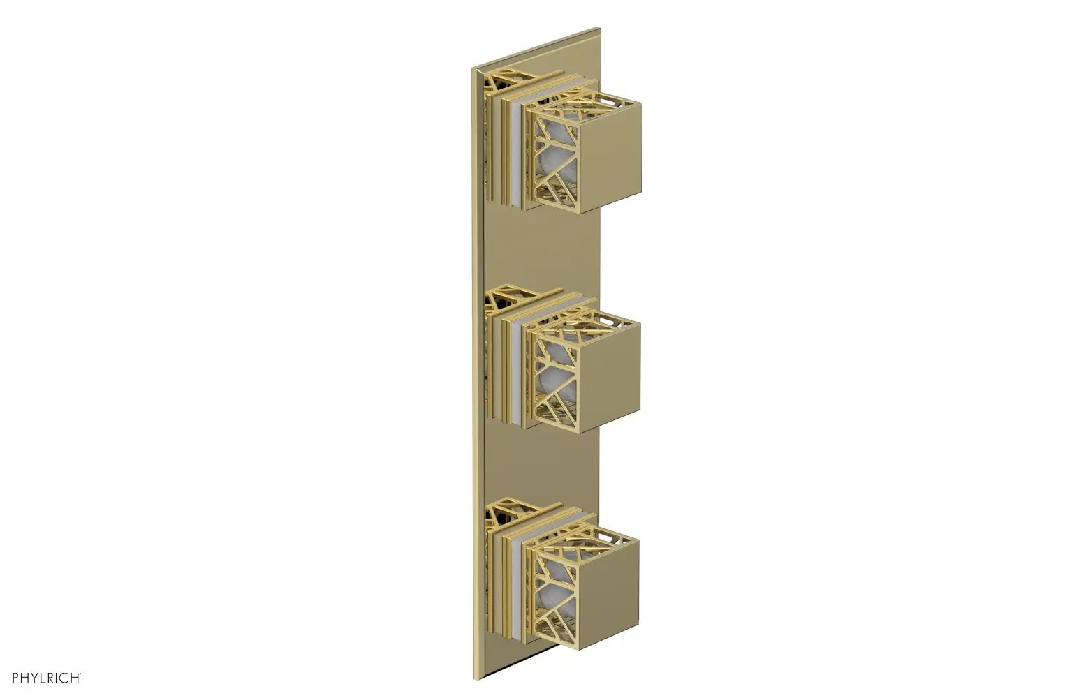 Phylrich JOLIE Thermostatic Valve with Two Volume Control with "White" Accents by Phylrich