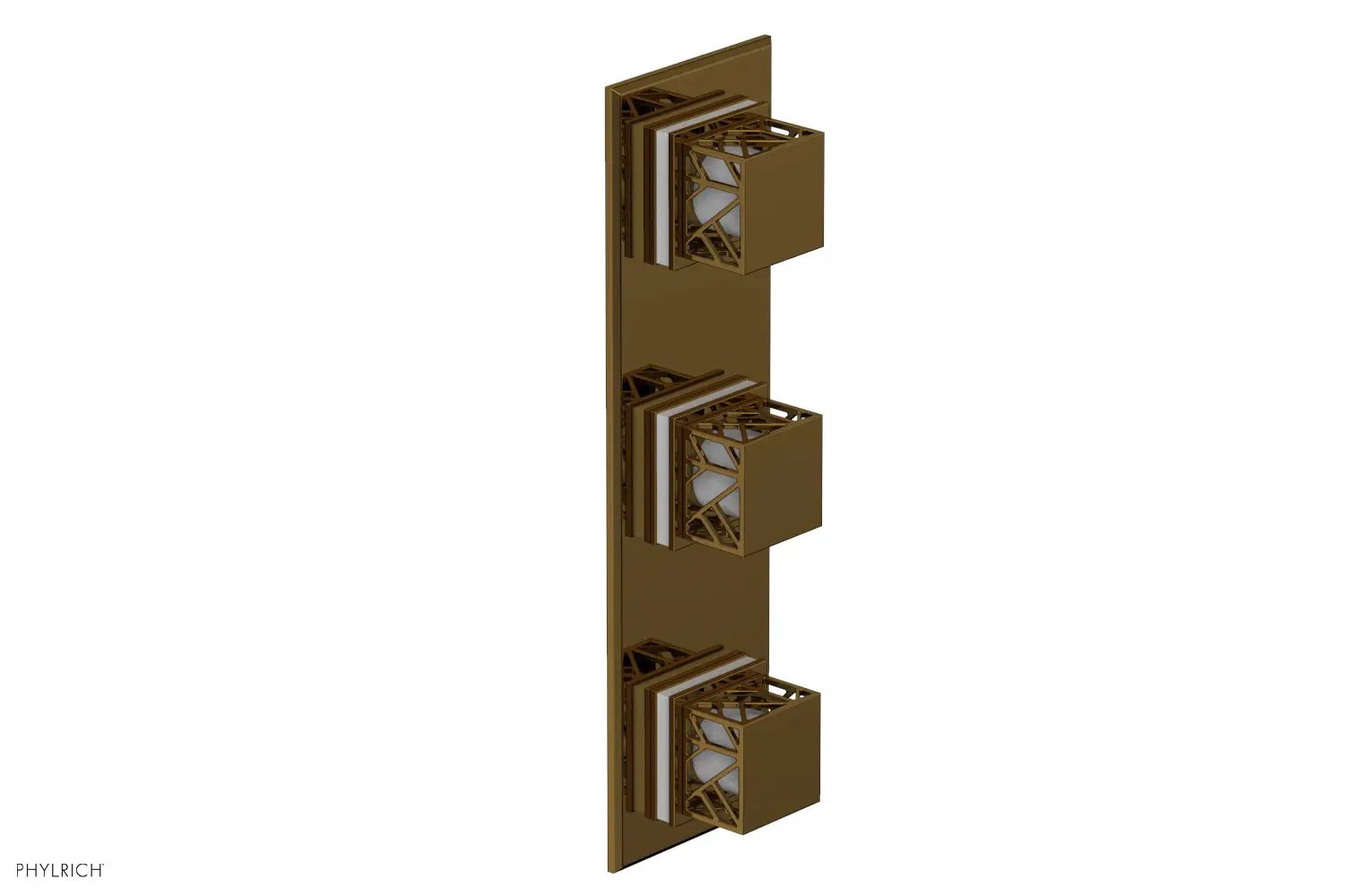 Phylrich JOLIE Thermostatic Valve with Two Volume Control with "White" Accents by Phylrich