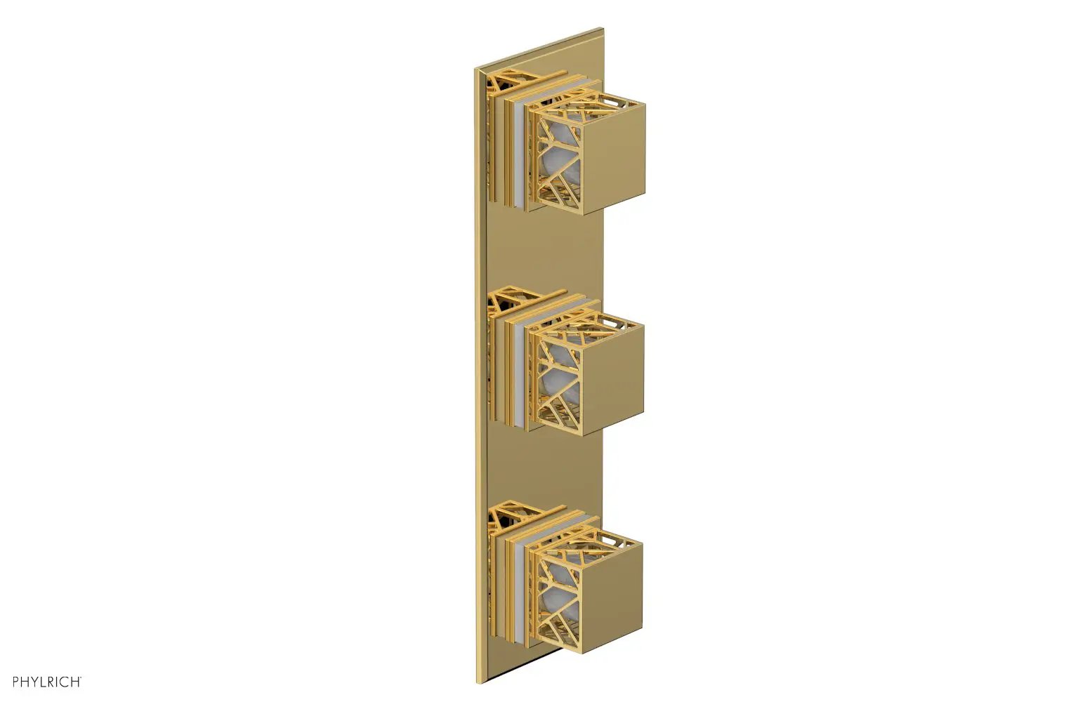 Phylrich JOLIE Thermostatic Valve with Two Volume Control with "White" Accents by Phylrich