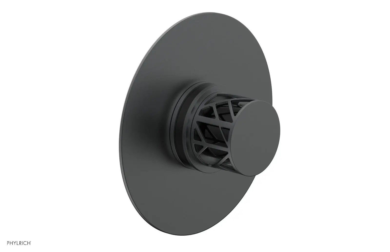 Phylrich JOLIE Pressure Balance Shower Plate & Handle Trim, Round Handle with "Black" Accents by Phylrich