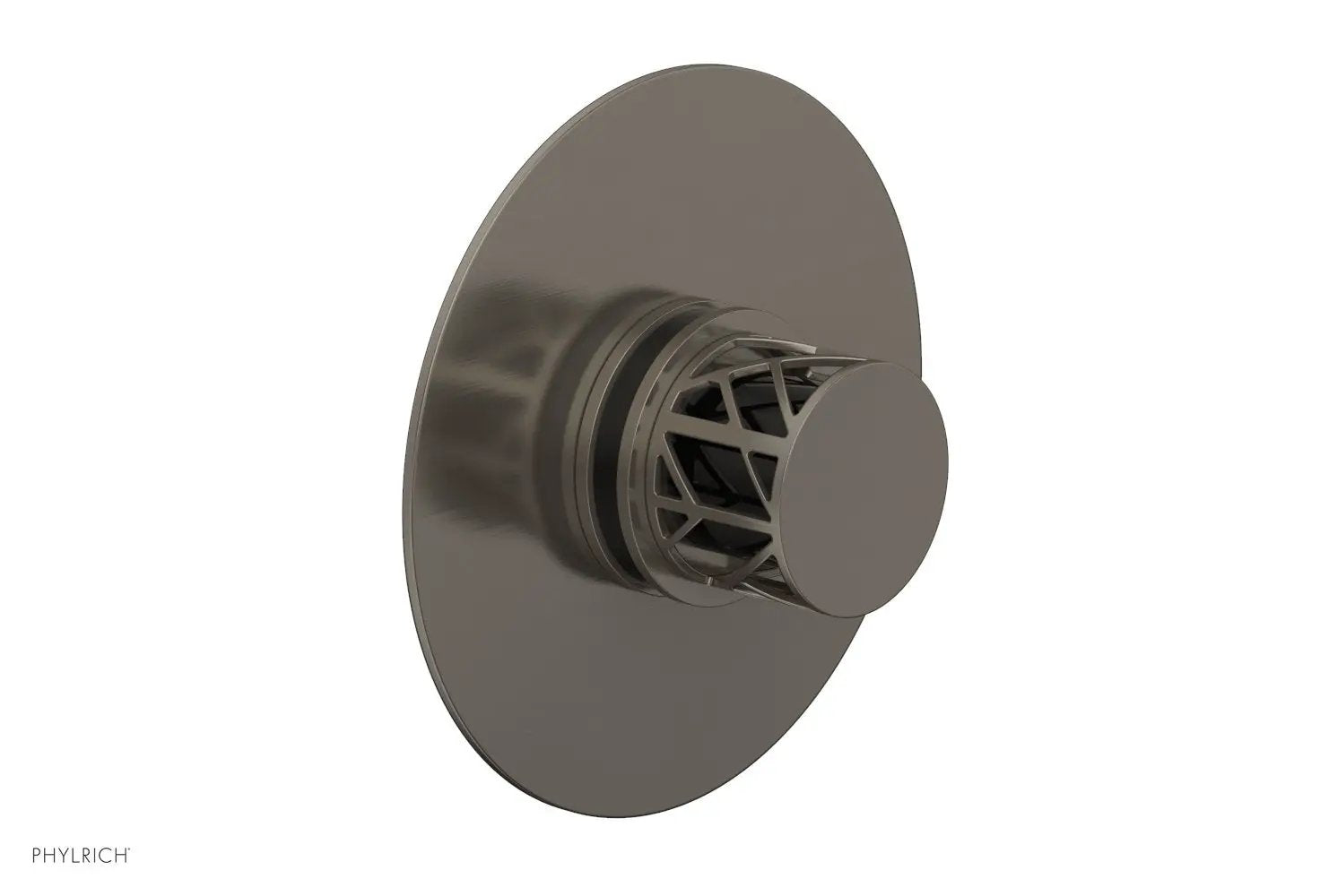 Phylrich JOLIE Pressure Balance Shower Plate & Handle Trim, Round Handle with "Black" Accents by Phylrich