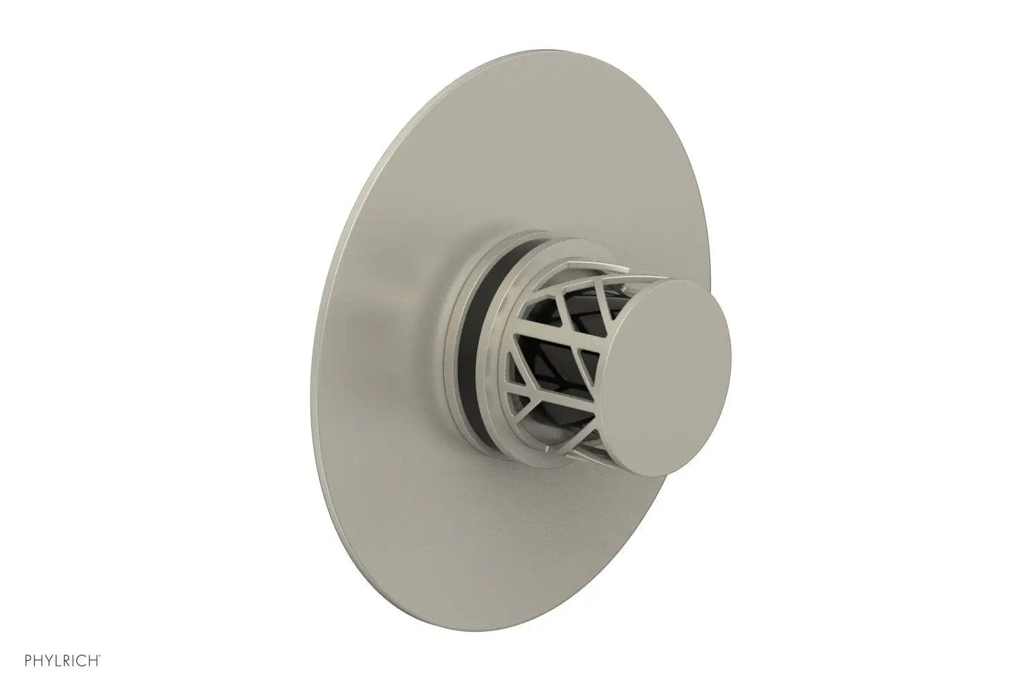 Phylrich JOLIE Pressure Balance Shower Plate & Handle Trim, Round Handle with "Black" Accents by Phylrich