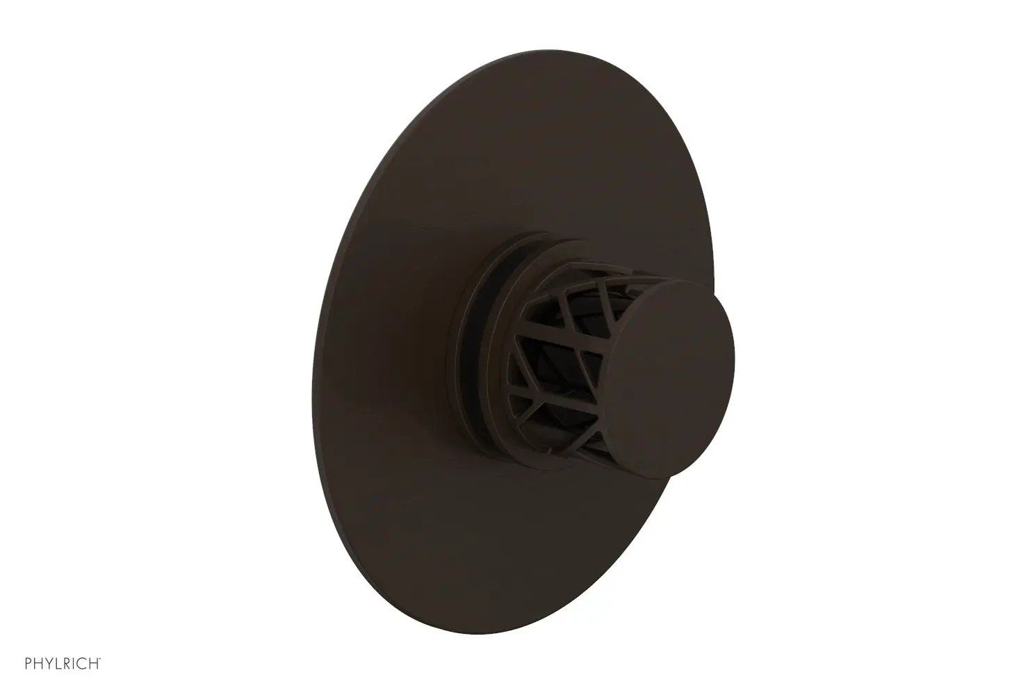 Phylrich JOLIE Pressure Balance Shower Plate & Handle Trim, Round Handle with "Black" Accents by Phylrich