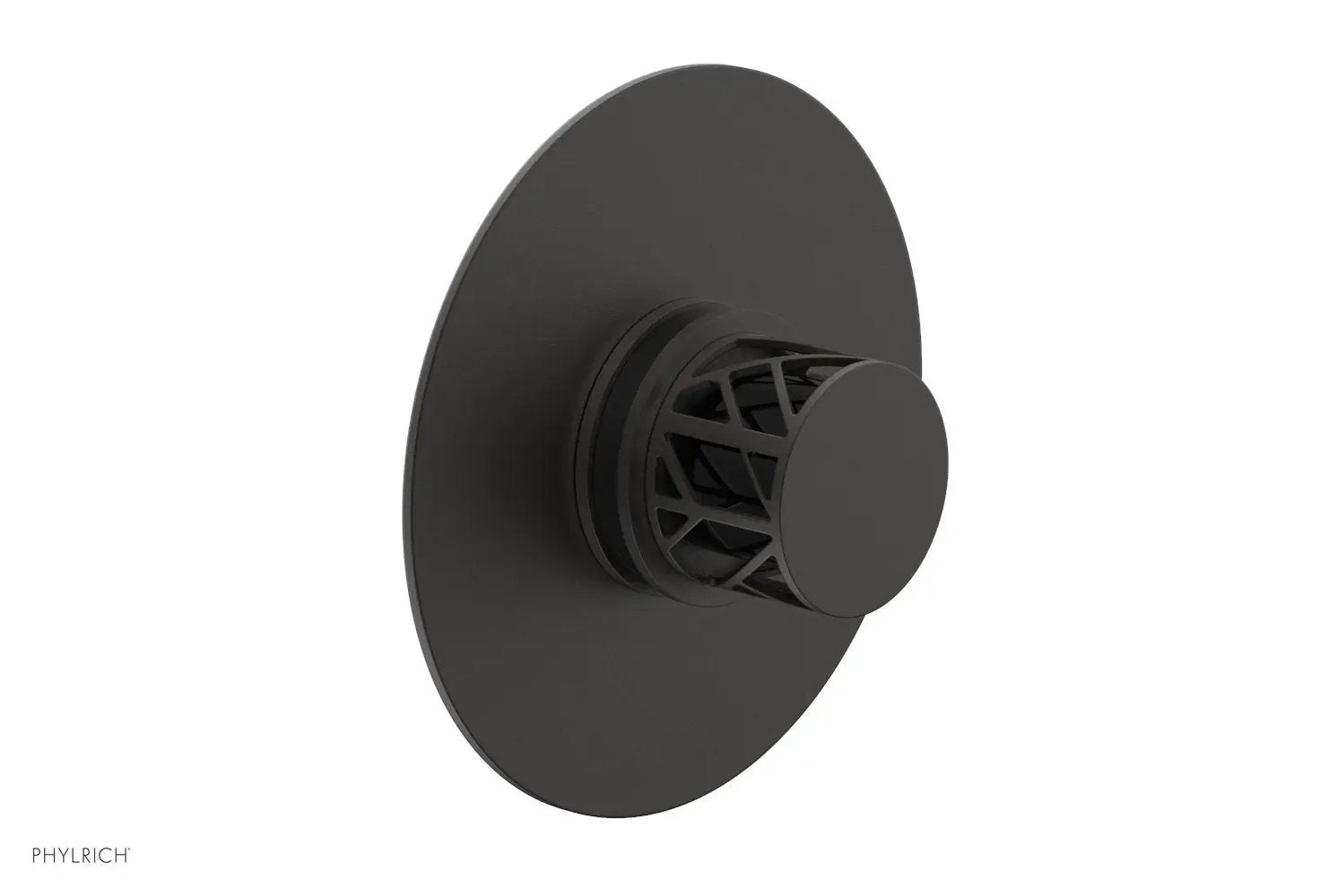 Phylrich JOLIE Pressure Balance Shower Plate & Handle Trim, Round Handle with "Black" Accents by Phylrich