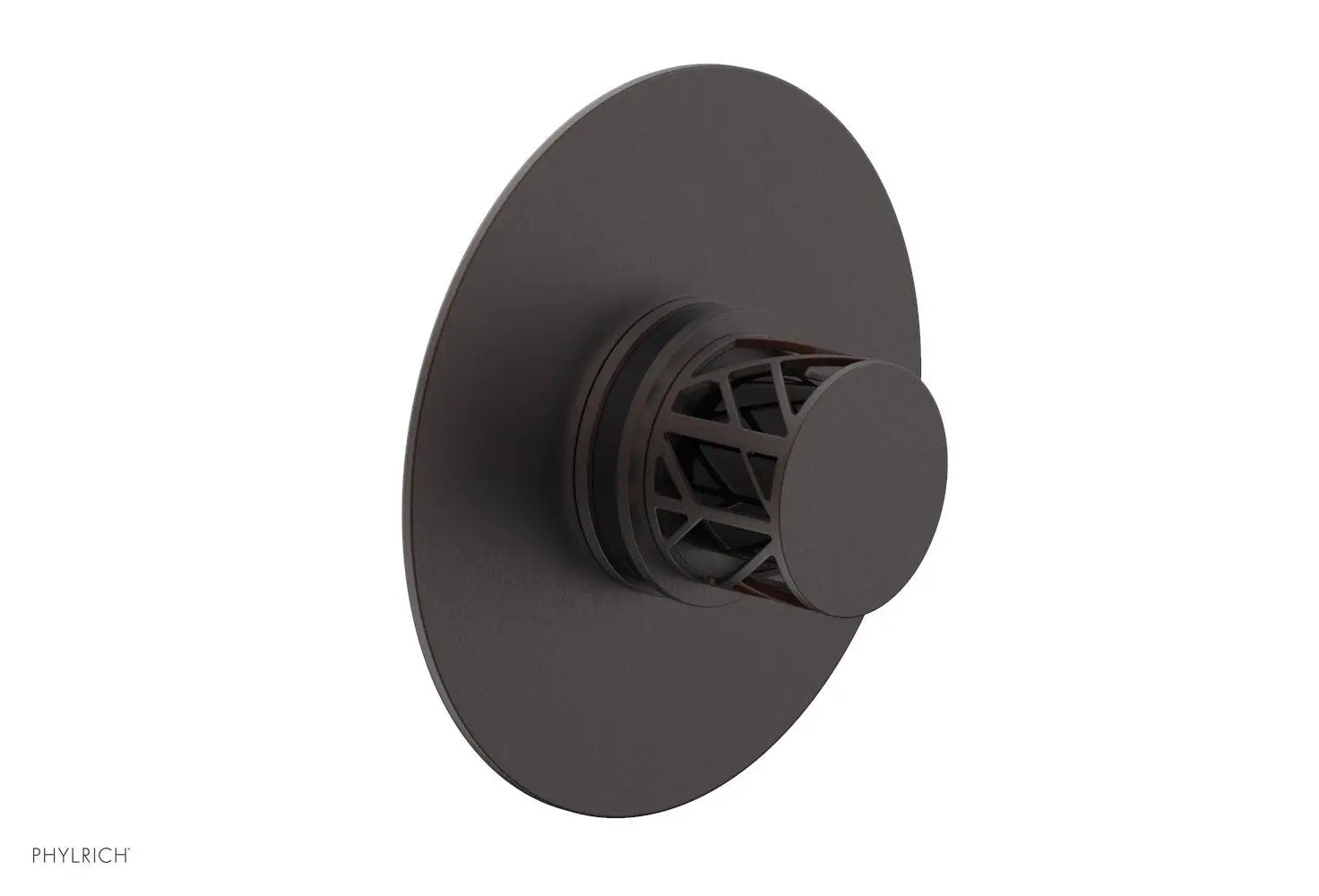 Phylrich JOLIE Pressure Balance Shower Plate & Handle Trim, Round Handle with "Black" Accents by Phylrich