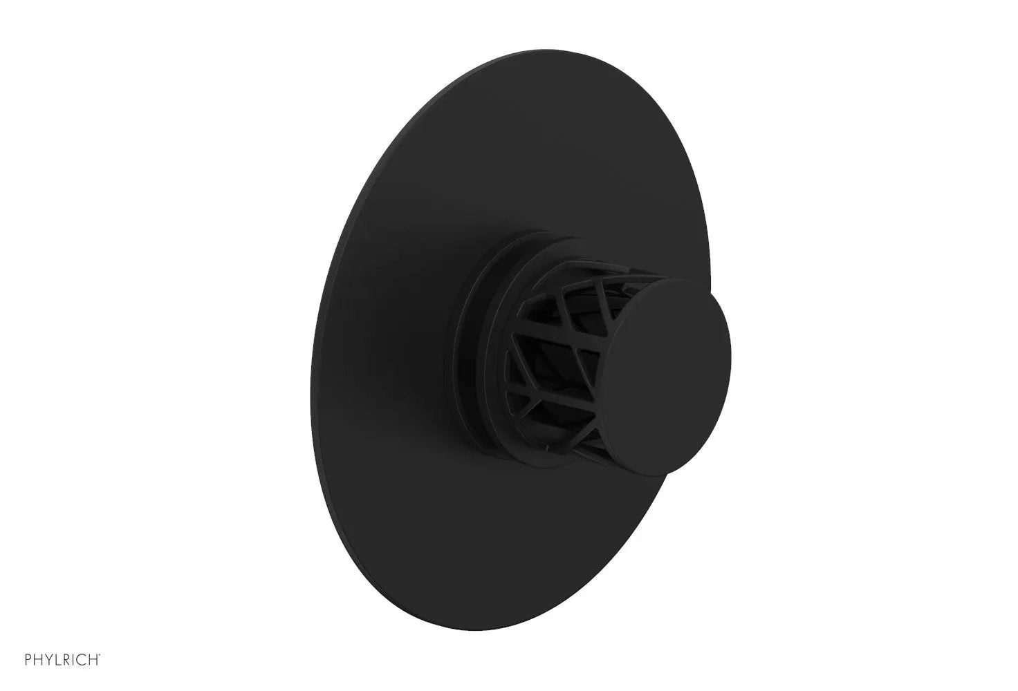 Phylrich JOLIE Pressure Balance Shower Plate & Handle Trim, Round Handle with "Black" Accents by Phylrich