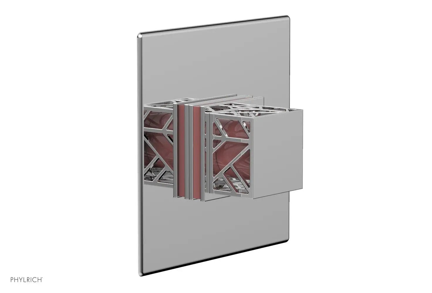 polished chrome shower plate