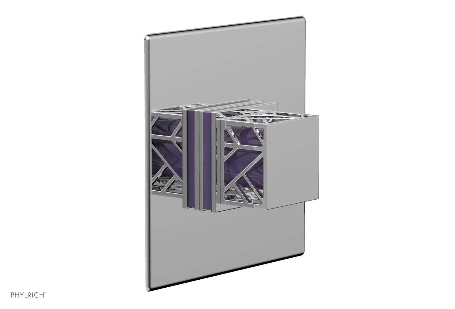 polished chrome shower plate