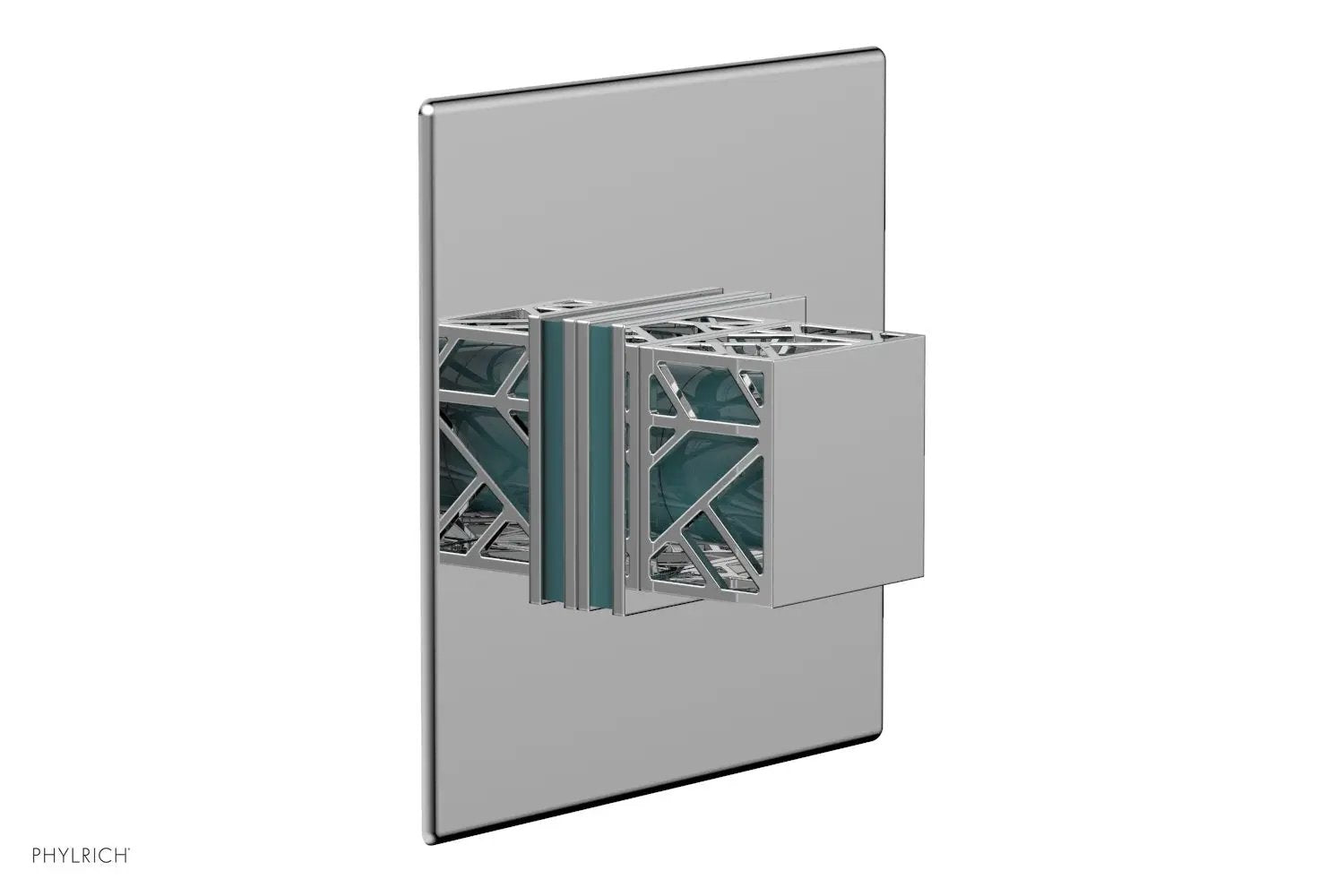 polished chrome shower plate