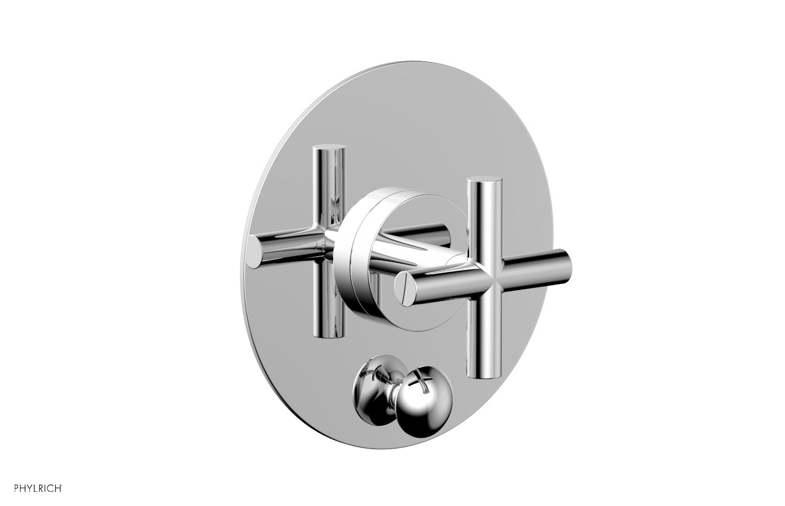 polished chrome shower plate