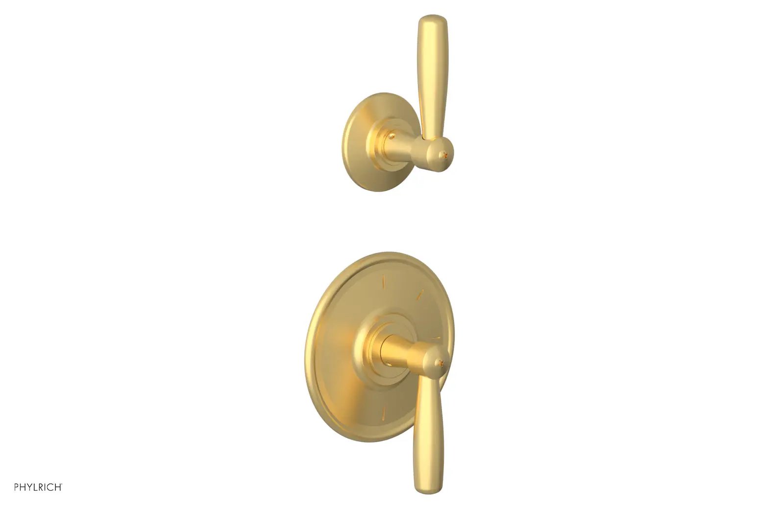 Phylrich WORKS 3/4" Thermostatic Valve with Volume Control or Diverter, Lever Handles by Phylrich