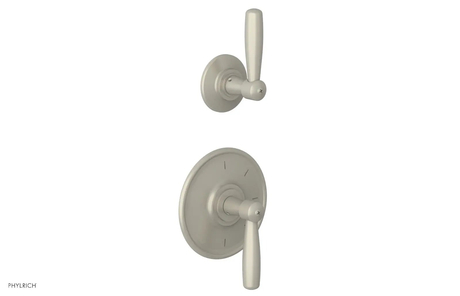 Phylrich WORKS 3/4" Thermostatic Valve with Volume Control or Diverter, Lever Handles by Phylrich