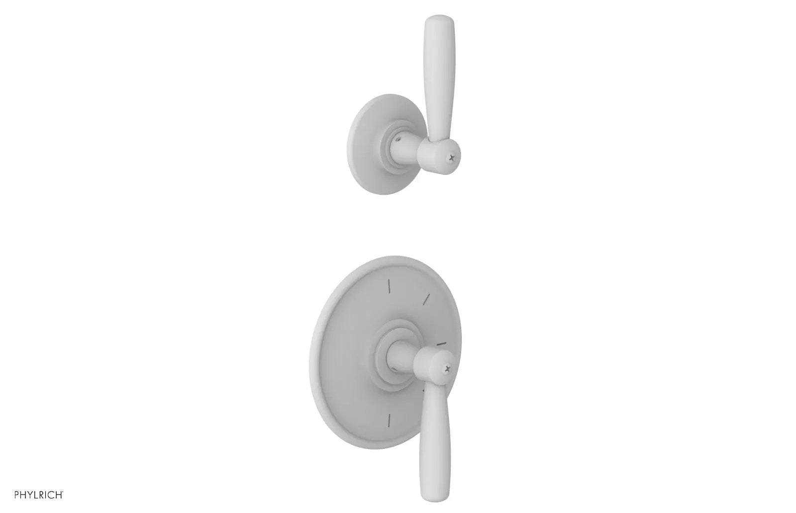 Phylrich WORKS 1/2" Thermostatic Valve with Volume Control or Diverter, Lever Handles by Phylrich