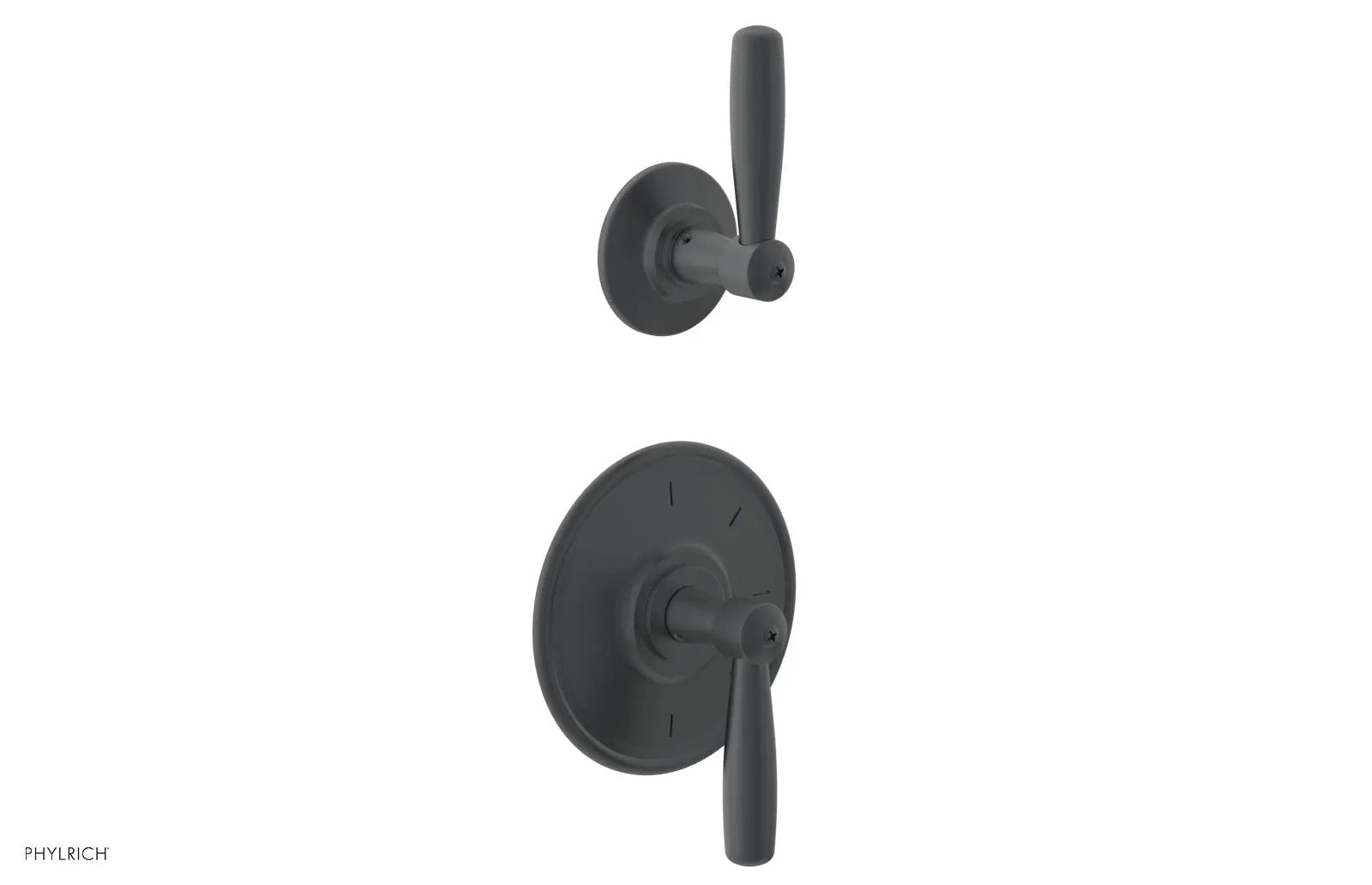 Phylrich WORKS 3/4" Thermostatic Valve with Volume Control or Diverter, Lever Handles by Phylrich