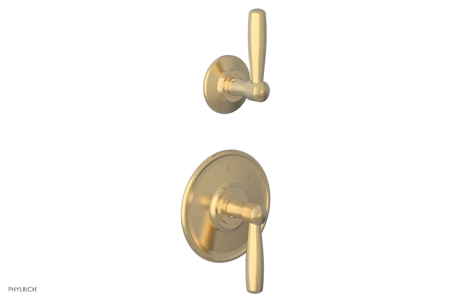 Phylrich WORKS 3/4" Thermostatic Valve with Volume Control or Diverter, Lever Handles by Phylrich