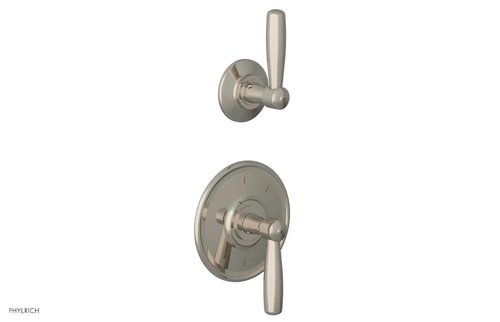 Phylrich WORKS 1/2" Thermostatic Valve with Volume Control or Diverter, Lever Handles by Phylrich