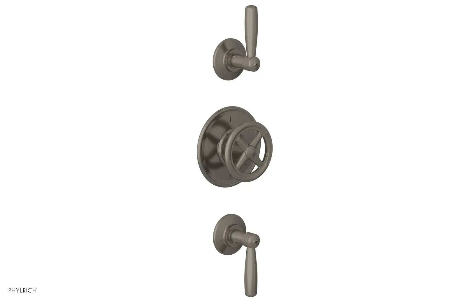 Phylrich WORKS 1/2" Thermostatic Valve with Two Volume Control, Lever Handles by Phylrich