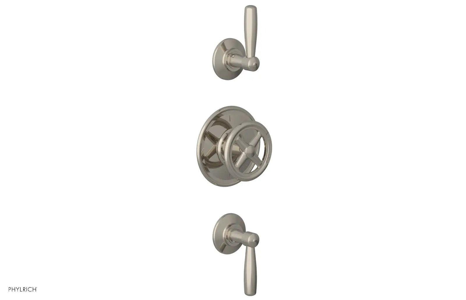 Phylrich WORKS 3/4" Thermostatic Valve with Two Volume Control, Lever Handles by Phylrich