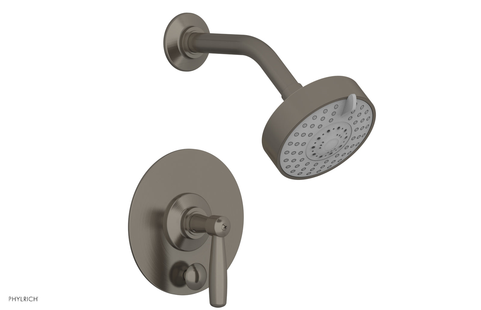 Phylrich WORKS Pressure Balance Shower and Diverter Set (Less Spout), Lever Handle