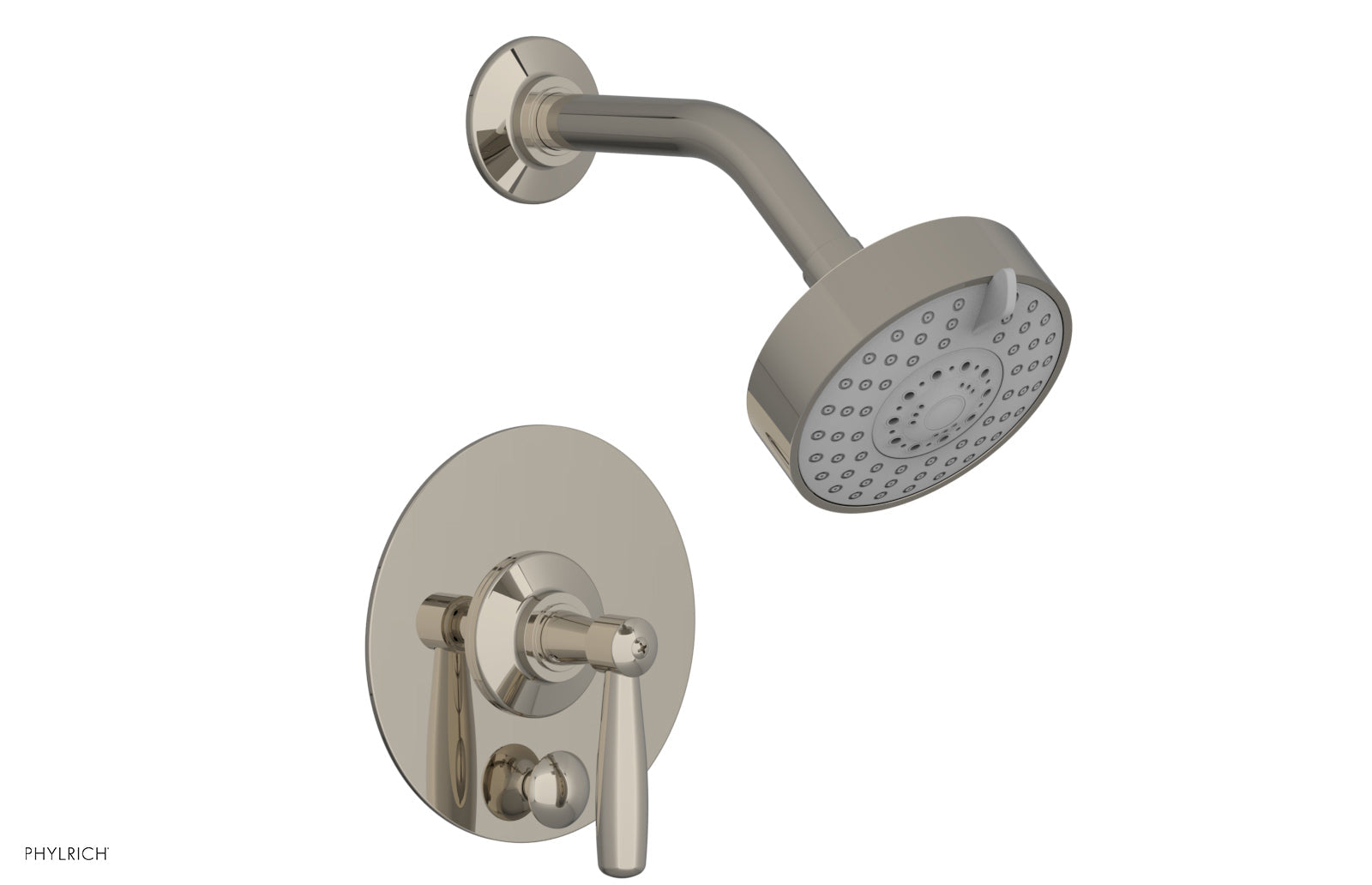 Phylrich WORKS Pressure Balance Shower and Diverter Set (Less Spout), Lever Handle
