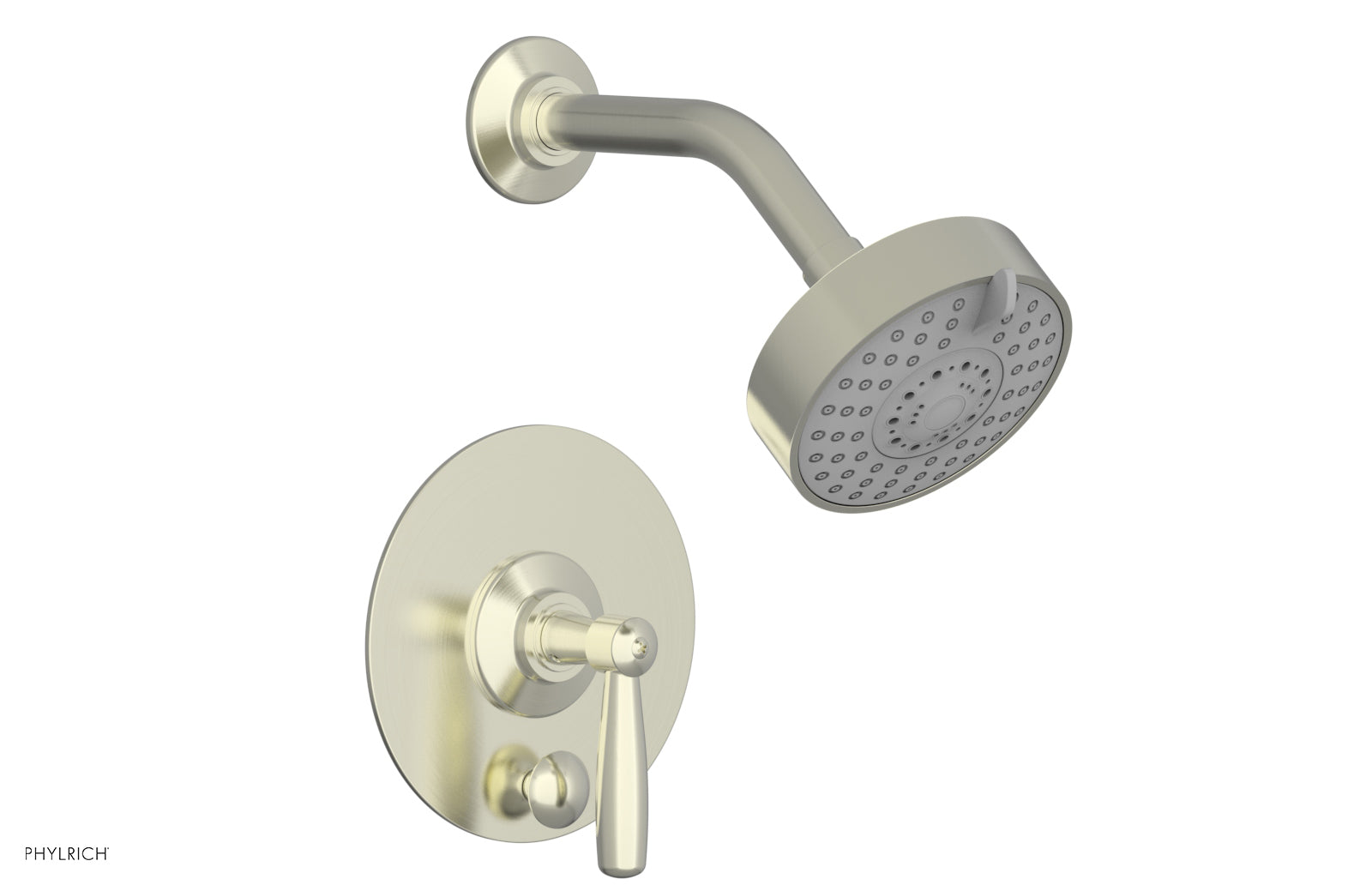 Phylrich WORKS Pressure Balance Shower and Diverter Set (Less Spout), Lever Handle